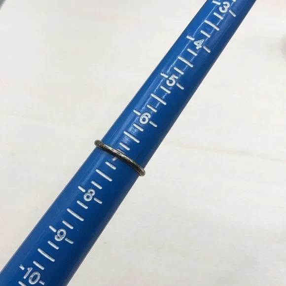 Vintage artisan MoP elegant ring sterling silver sz 7 rustic Native American - Picture 7 of 7